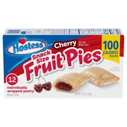 Hostess Snack Size Cherry Fruit Pies, 12 Count, 12 oz