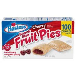 Hostess Snack Size Cherry Fruit Pies, 12 Count, 12 oz