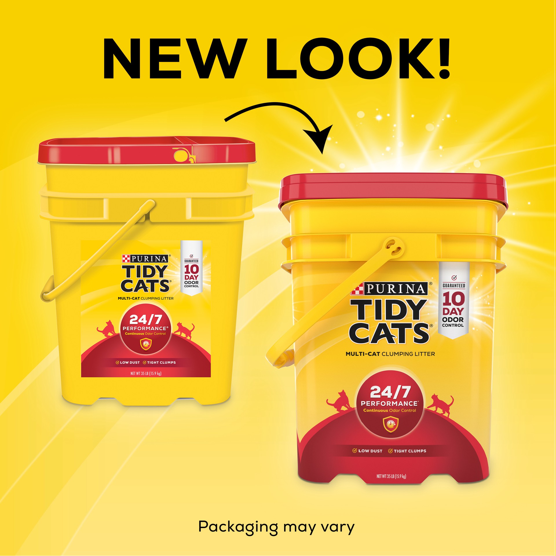 slide 6 of 9, Tidy Cats Purina Tidy Cats Clumping Cat Litter, 24/7 Performance Multi Cat Litter, 35 lb