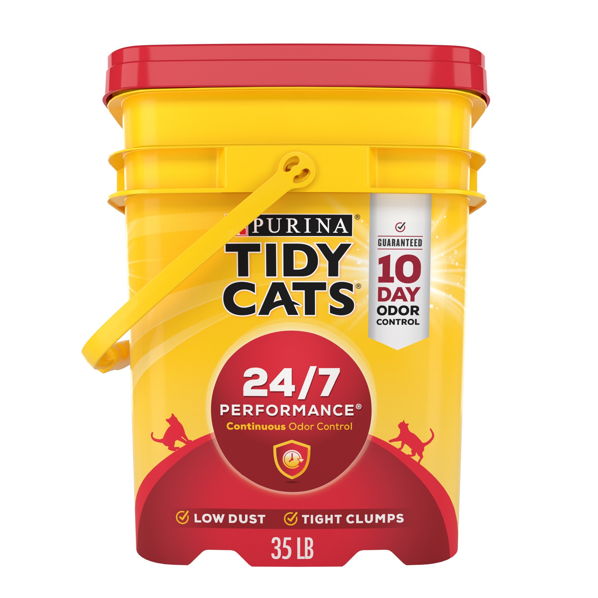 slide 1 of 9, Tidy Cats Purina Tidy Cats Clumping Cat Litter, 24/7 Performance Multi Cat Litter, 35 lb