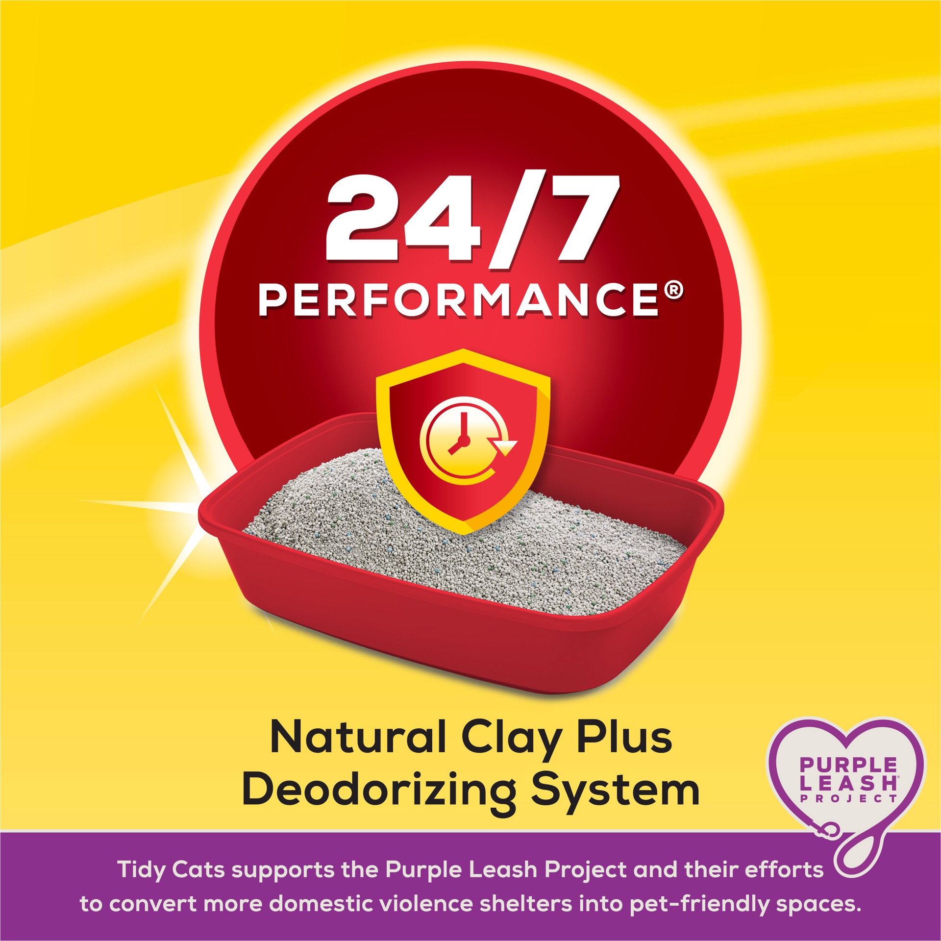 slide 5 of 9, Tidy Cats Purina Tidy Cats Clumping Cat Litter, 24/7 Performance Multi Cat Litter, 35 lb