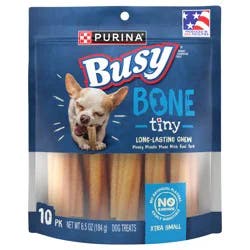 Purina Busy Bone Adult Toy Breed Dog Chew Bone Treats, Tiny