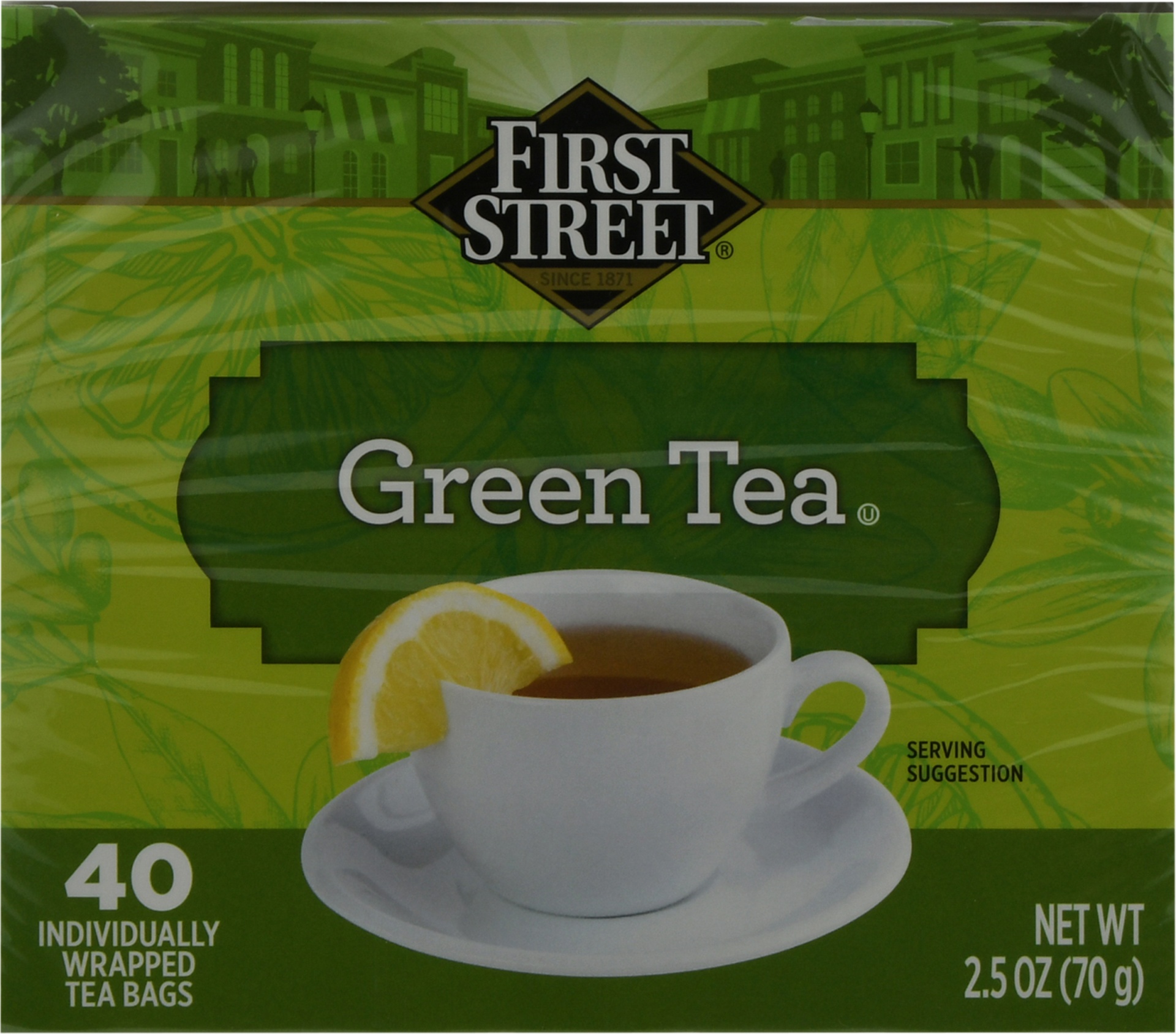 slide 1 of 1, First Street Fs/Ambc Green Tea - 40 ct, 40 ct