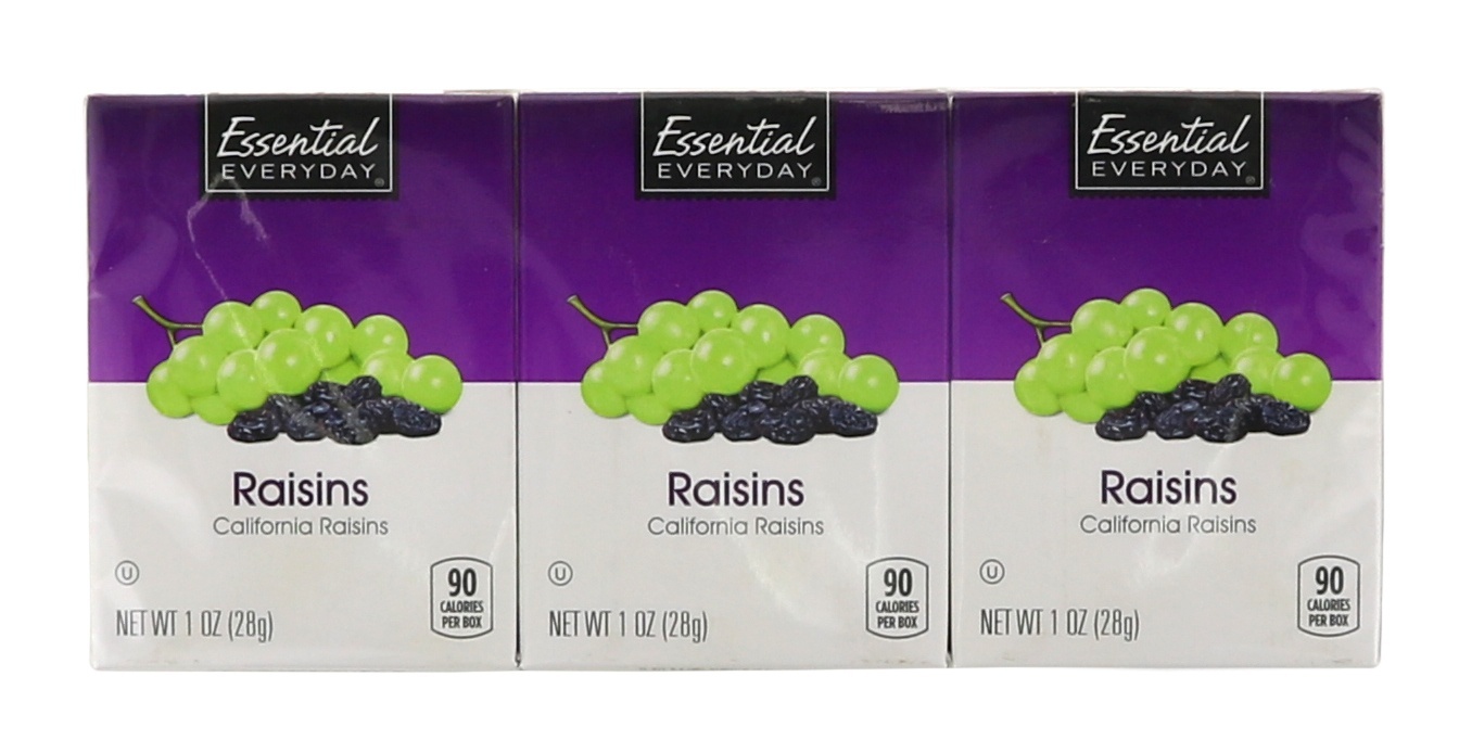 slide 1 of 1, Essential Everyday Snack Raisins, 6 oz