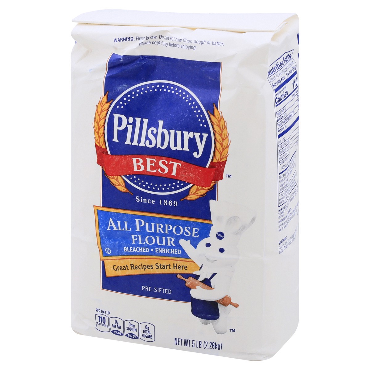 slide 9 of 13, Pillsbury Best Best Bleached Enriched All Purpose Flour 5 lb, 5 lb