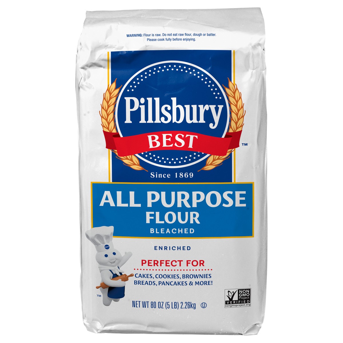 slide 1 of 13, Pillsbury Best All Purpose Flour, 5 Lb Bag, 80 oz