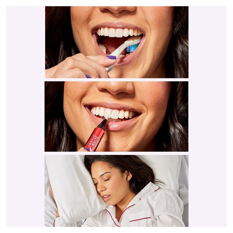 slide 5 of 8, Colgate Optic White Overnight Teeth Whitening Pen with 3% Hydrogen Peroxide Gel Treatment, 0.08 fl oz