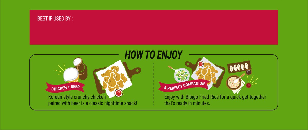 slide 4 of 9, Bibigo Korean Style Crunchy Chicken with Sweet & Spicy Sauce 18 oz. Box, 18 oz