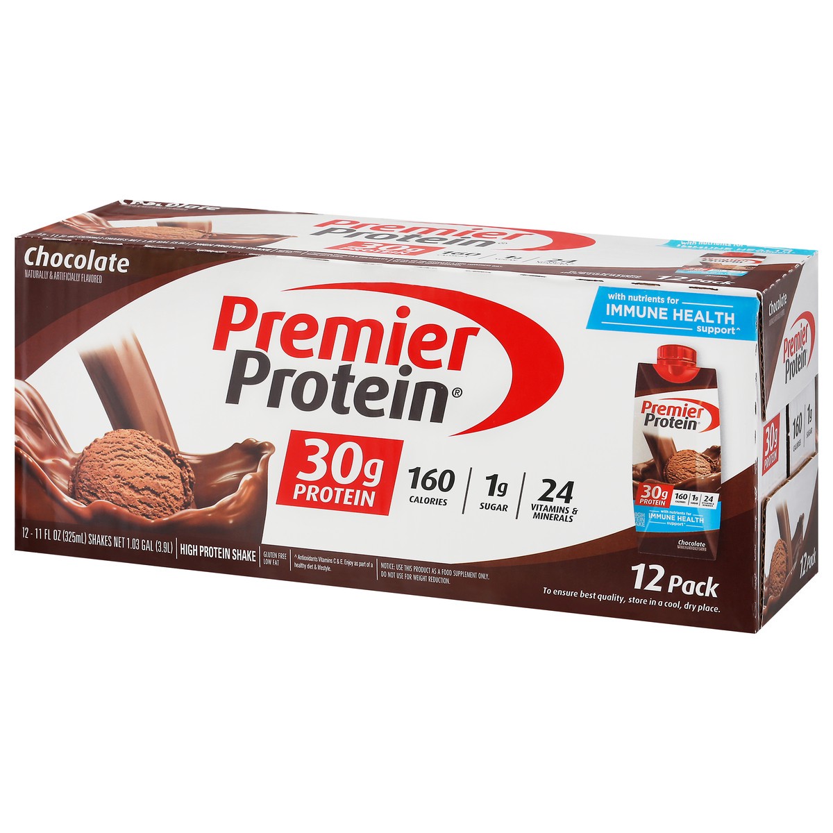 slide 3 of 13, Premier Protein Shake - Chocolate, 12 ct