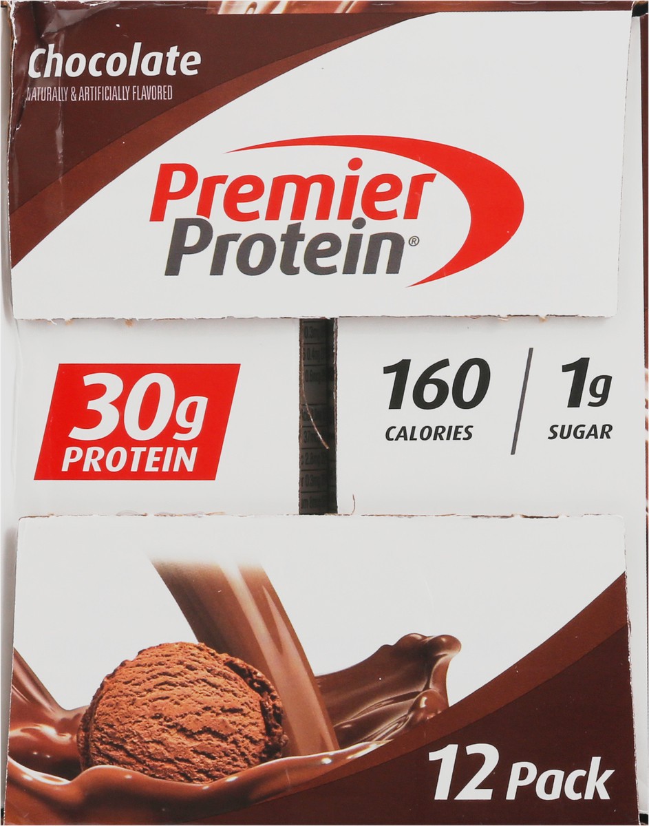 slide 10 of 13, Premier Protein Shake - Chocolate, 12 ct