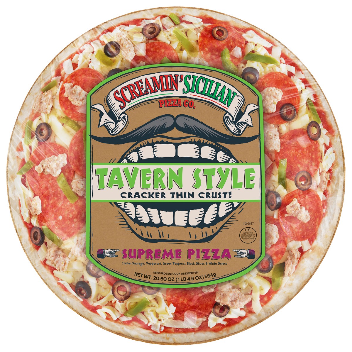 slide 7 of 10, Screamin' Sicilian Tavern Style Supreme Pizza 20.60 oz, 20.6 oz