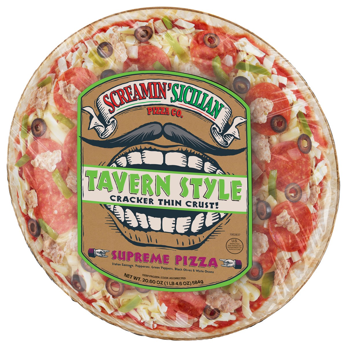 slide 4 of 10, Screamin' Sicilian Tavern Style Supreme Pizza 20.60 oz, 20.6 oz