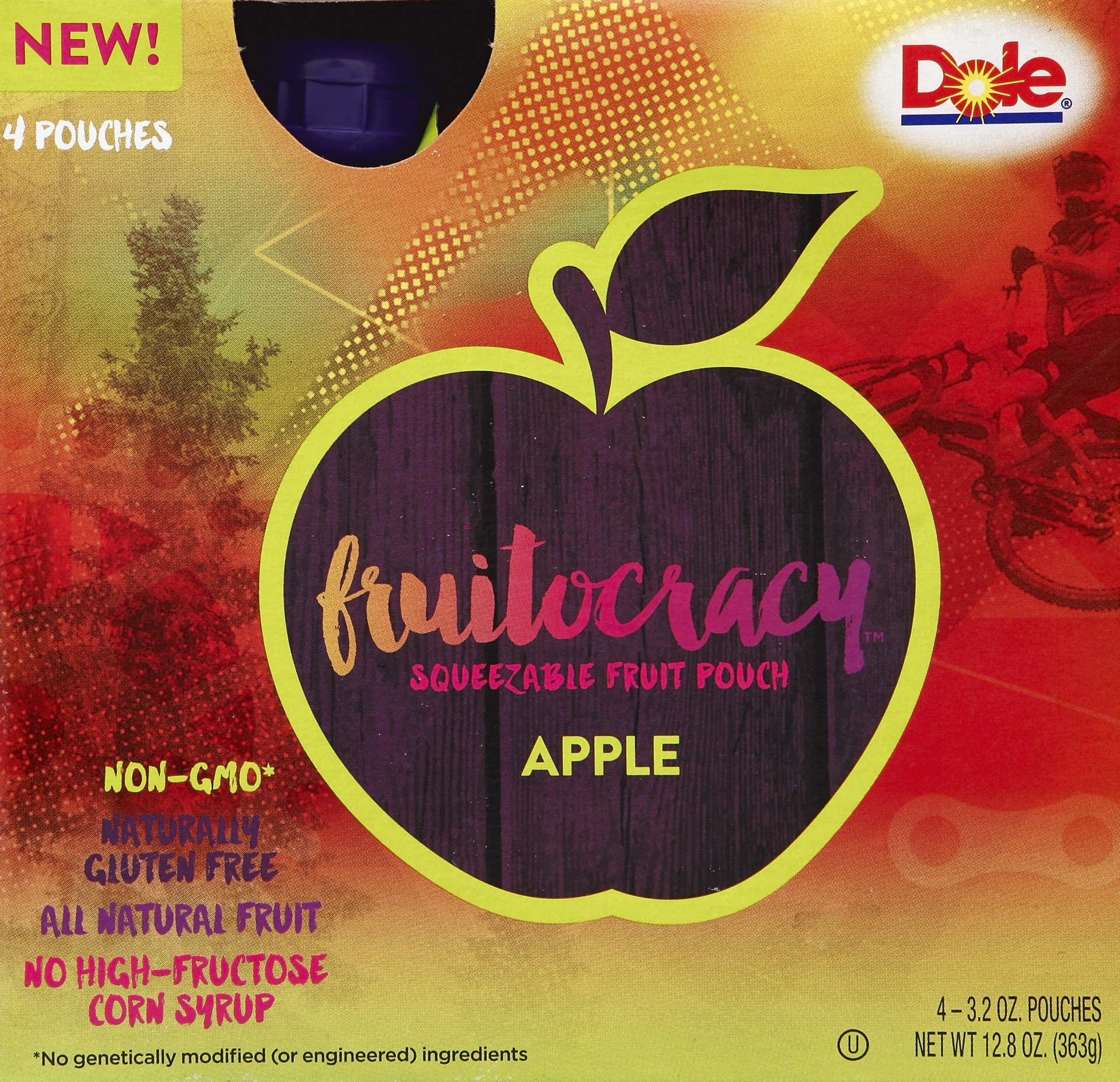 slide 1 of 1, Dole Fruitocracy Apple Squeezable Fruit, 4 ct; 3.2 oz