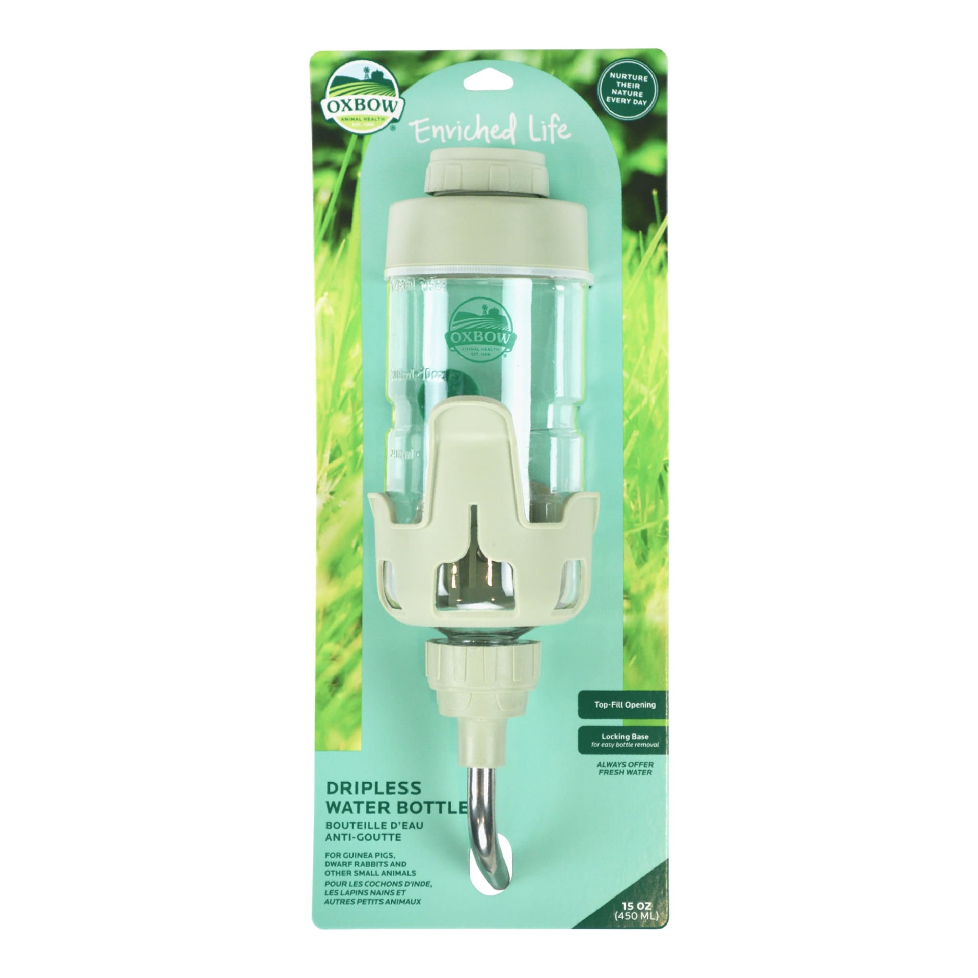 slide 1 of 1, Oxbow Enriched Life Dripless 15 oz. Water Bottle, 15 oz