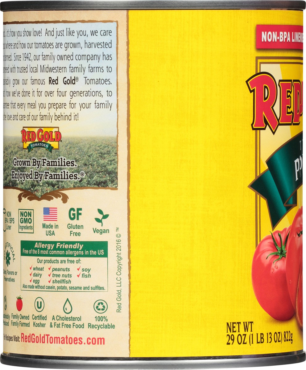 slide 5 of 9, Red Gold Tomato Puree, 29 oz