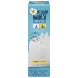 Giant Garbage Bags Medium Flap Tie 8 Gallon