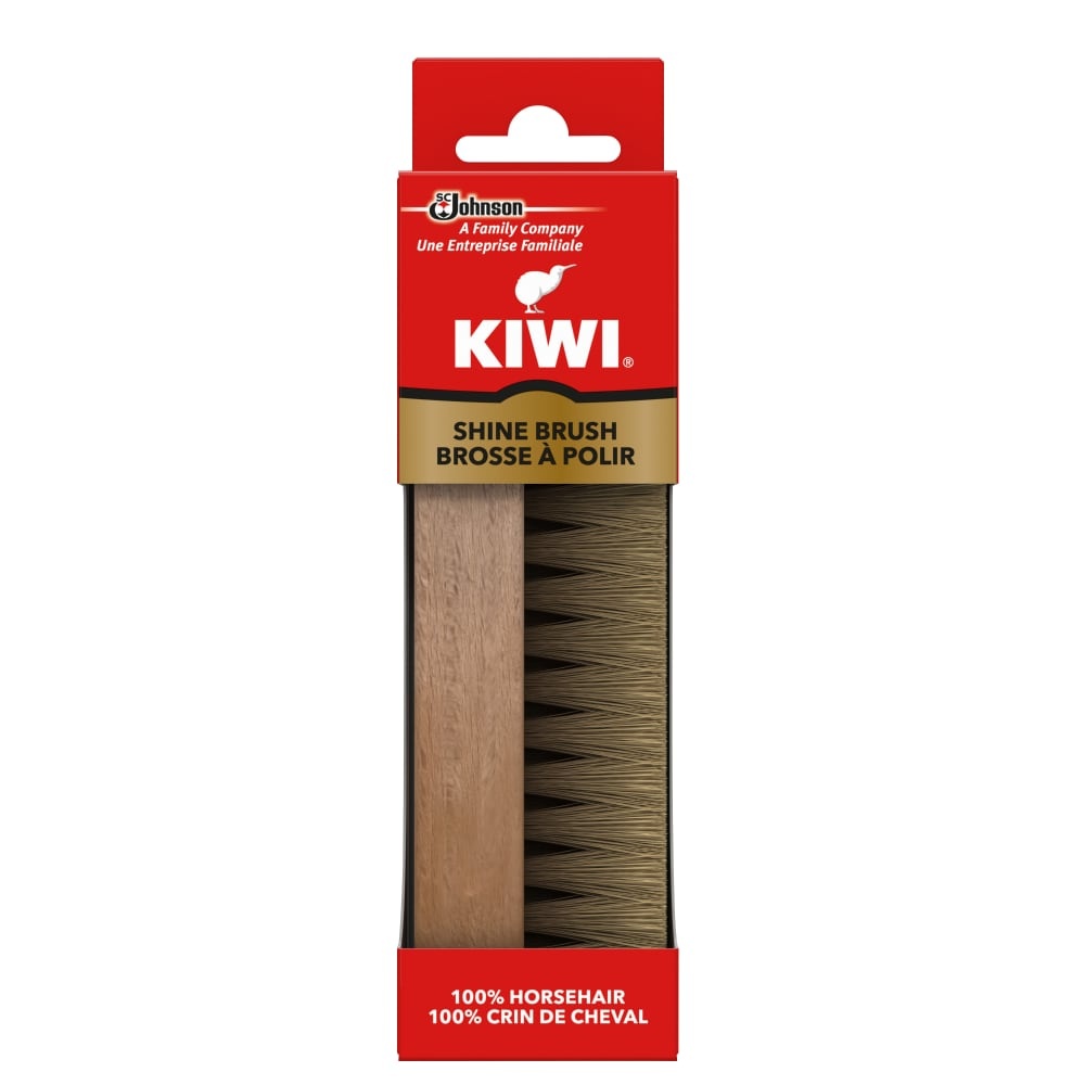 slide 1 of 1, KIWI Horse Hair Shoe Shine Brush, 1 ct