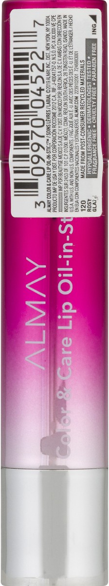 slide 12 of 12, Almay Rosy Glaze 120 Color & Care Lip Oil-in-Stick 0.09 oz, 0.09 oz