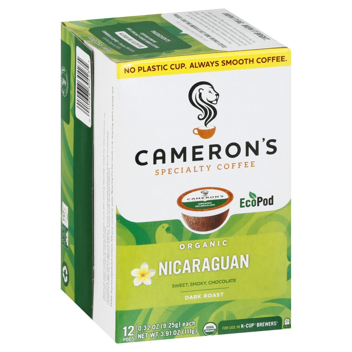 slide 7 of 9, Cameron's Organic Dark Roast EcoPods Nicaraguan Coffee - 12 ct, 12 ct