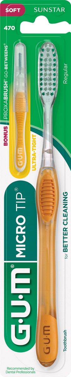 slide 2 of 3, G-U-M Butler Super Soft Tip Toothbrush, 1 ct