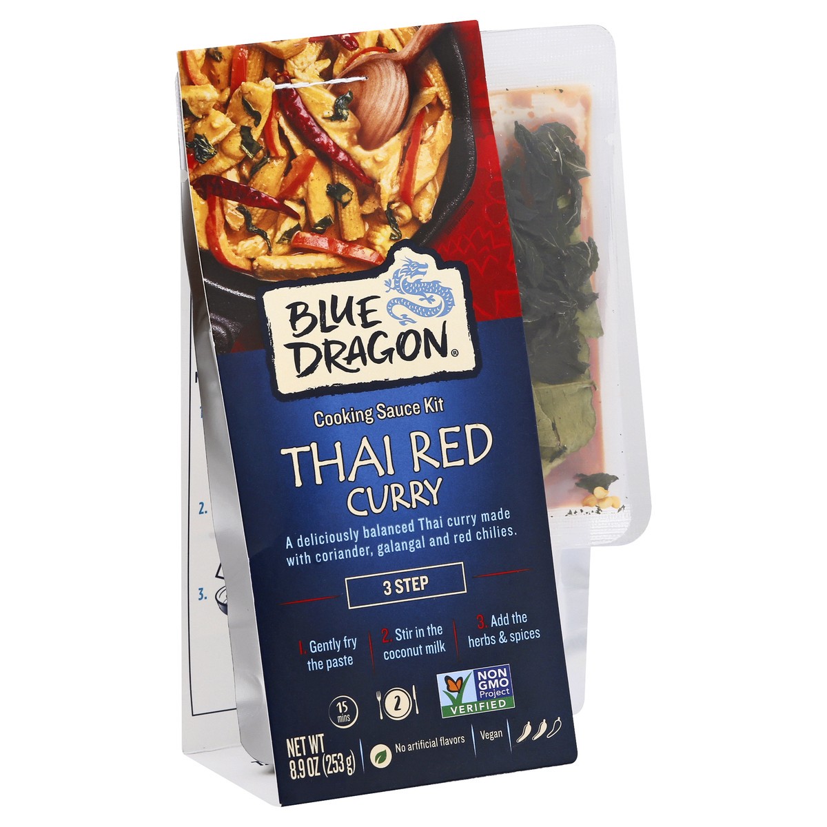 slide 2 of 9, Blue Dragon Thai Red Curry Cooking Sauce Kit 8.9 oz, 