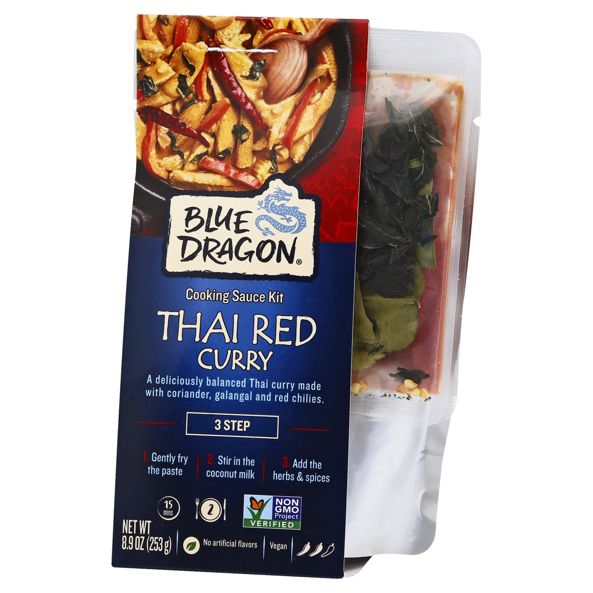 slide 3 of 9, Blue Dragon Thai Red Curry Cooking Sauce Kit 8.9 oz, 