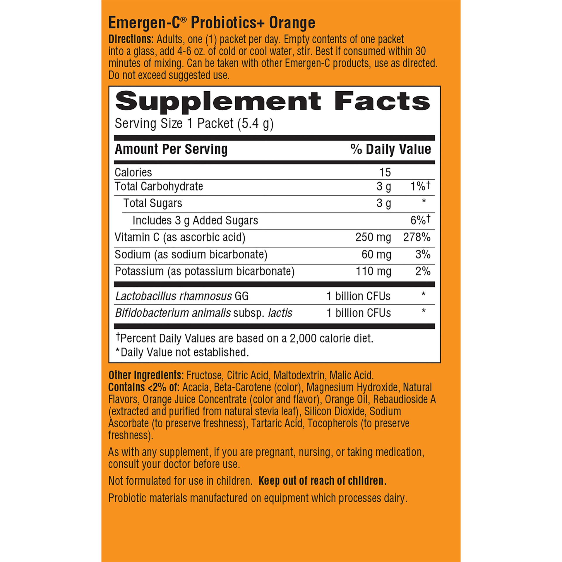 EmergenC Vitamin C Dietary Supplement Drink Mix Tangerine 30 ct Shipt