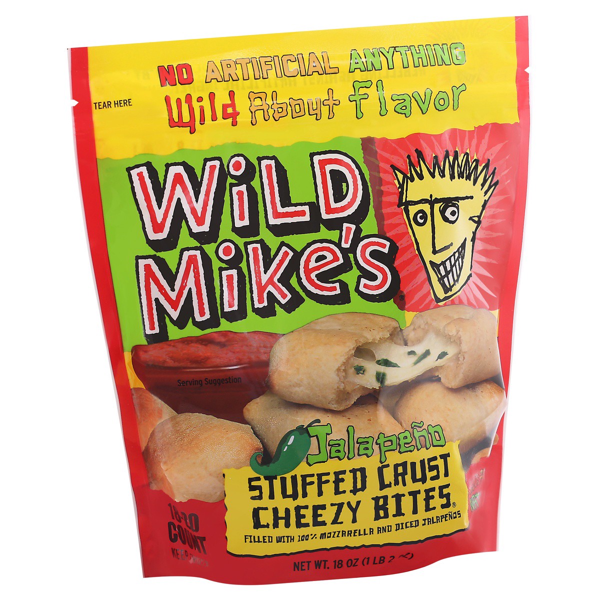 slide 2 of 9, Wild Mike's Stuffed Crust Jalapeno Cheezy Bites 18 oz Bag, 18 oz