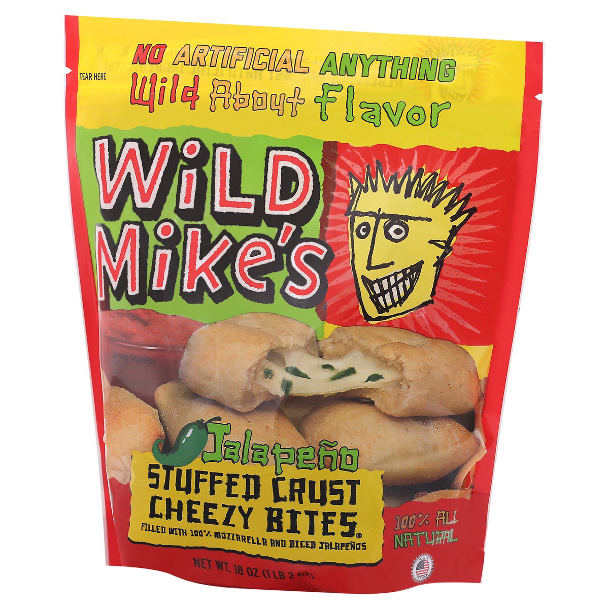 slide 3 of 9, Wild Mike's Stuffed Crust Jalapeno Cheezy Bites 18 oz Bag, 18 oz