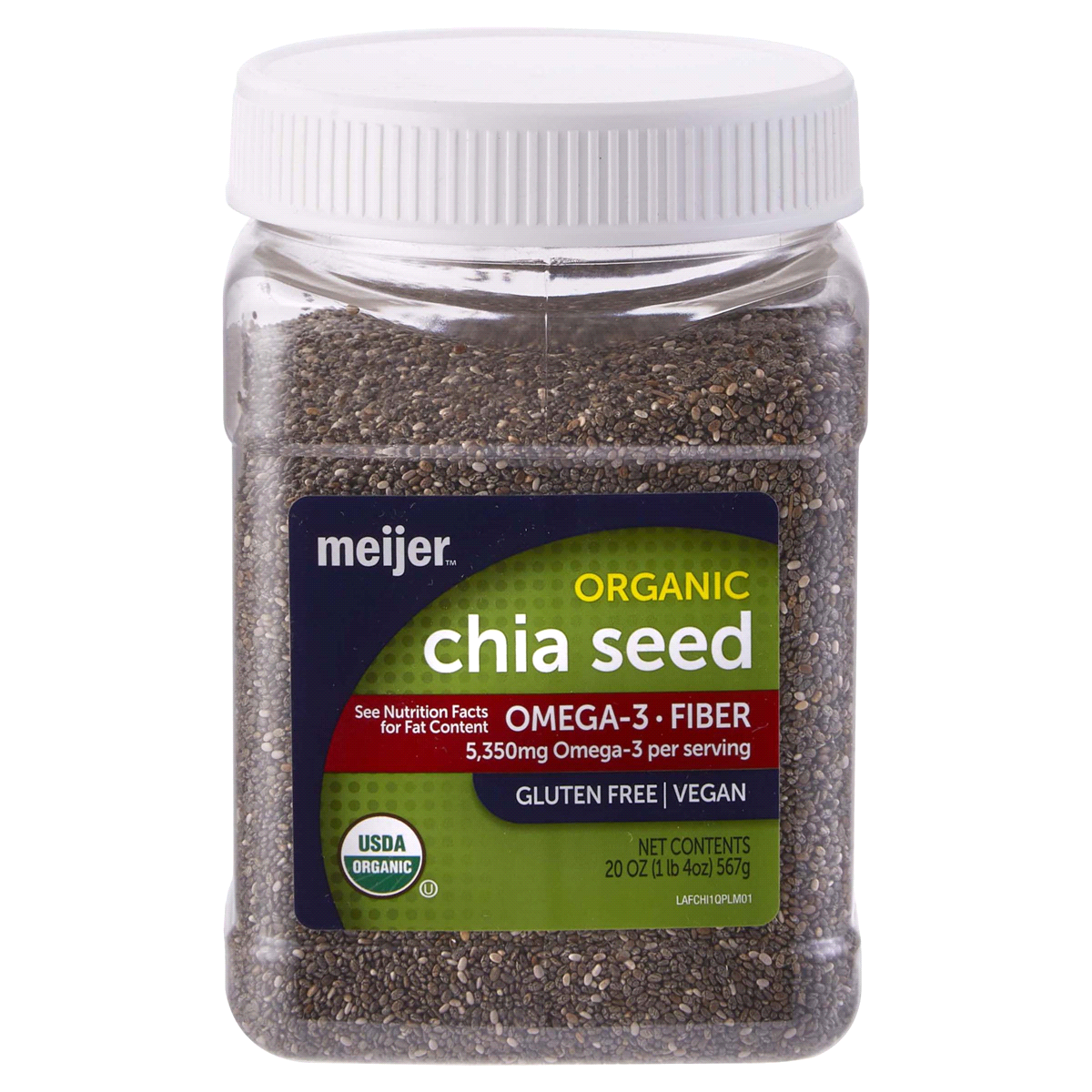 slide 1 of 1, Meijer Organic Chia Seed, 20 oz