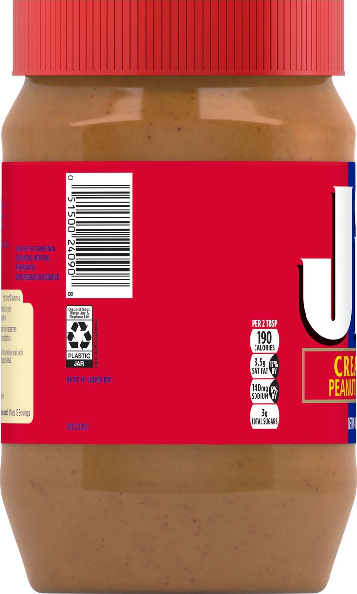 slide 5 of 9, Jif Creamy Peanut Butter, 40 Ounces, 40 oz