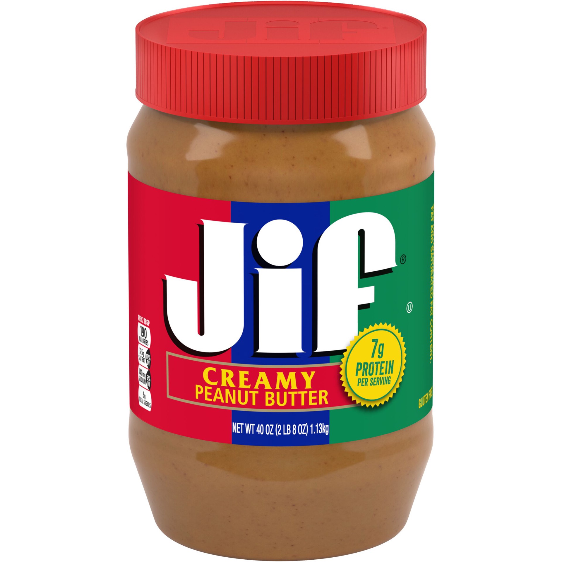 slide 1 of 9, Jif Creamy Peanut Butter, 40 Ounces, 40 oz