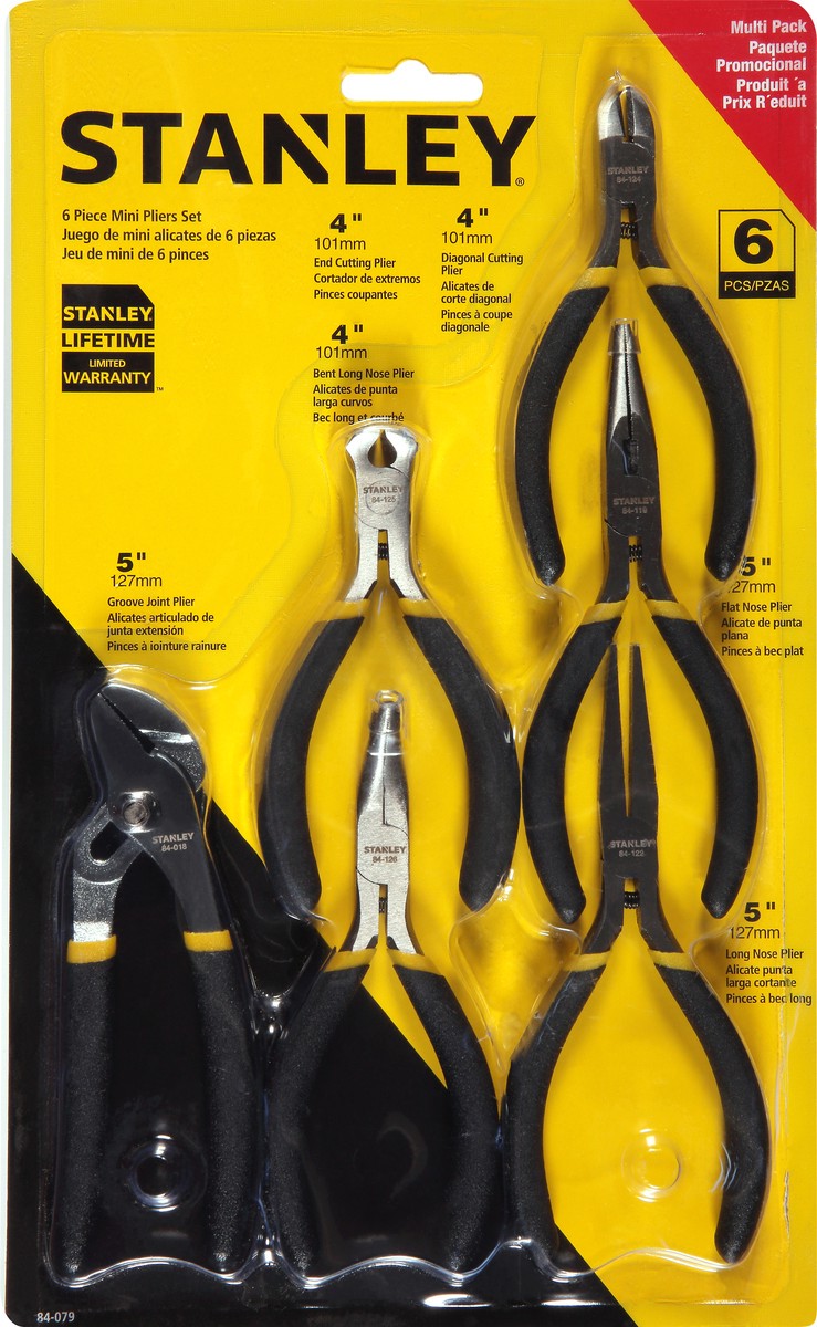 STANLEY Mini 6 Piece Pliers Set 1 ea 1 ea