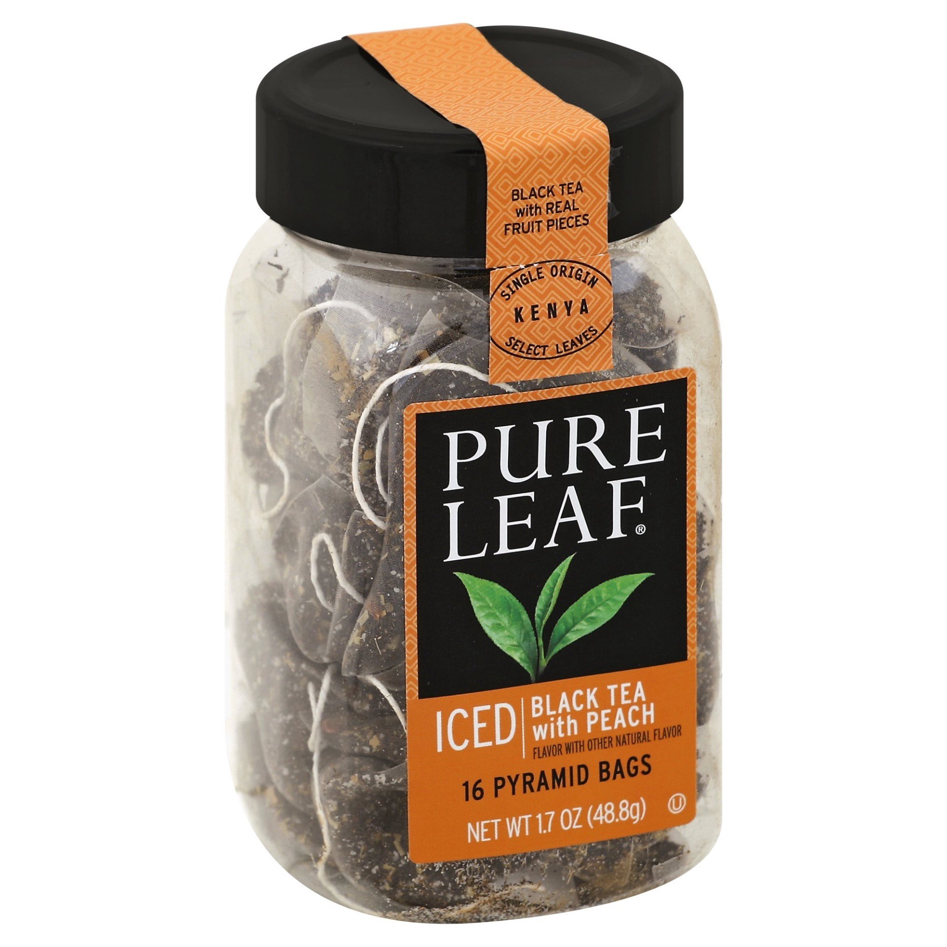 slide 1 of 7, Pure Leaf Iced Black Tea With Peach - 16 ct, 16 ct