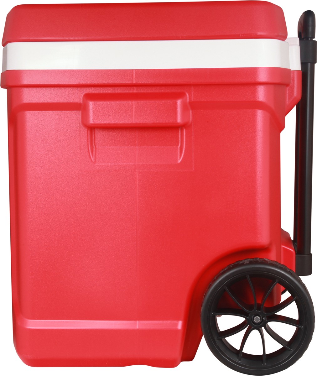 slide 5 of 11, Igloo Red 60Qt Roller Cooler, 1 ct