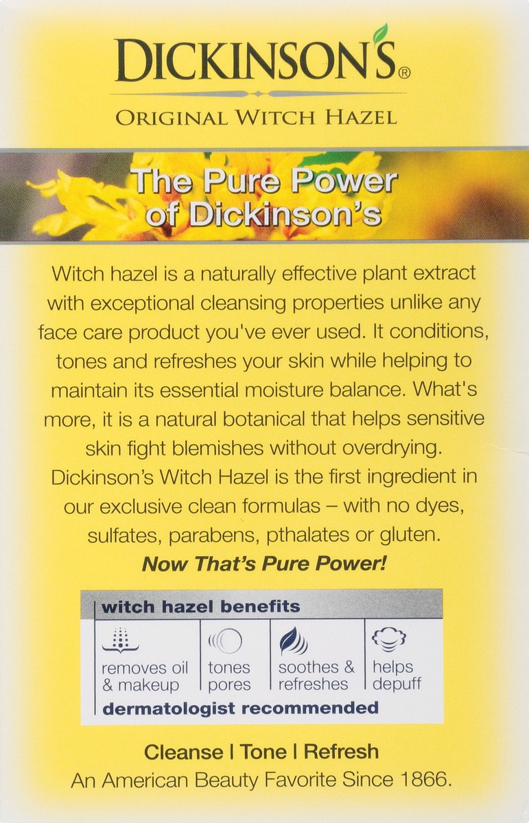 slide 3 of 9, Dickinson's Witch Hazel Daily Facial Towelettes, 20 ct