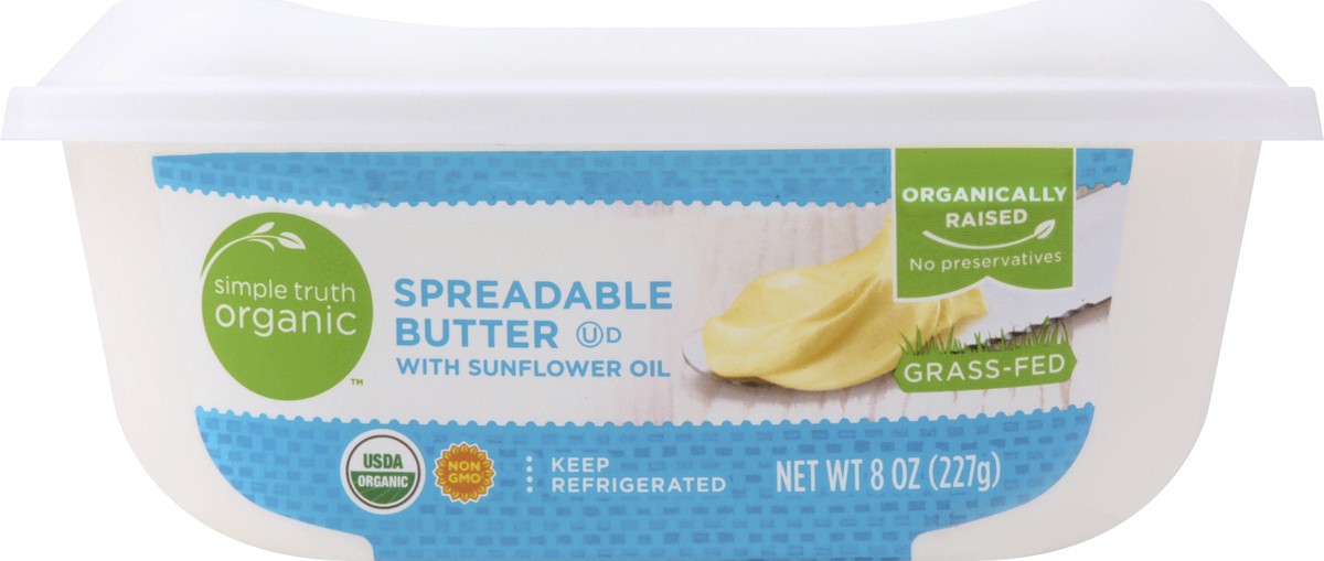 slide 3 of 10, Simple Truth Organic Grass-Fed Spreadable Butter, 8 oz