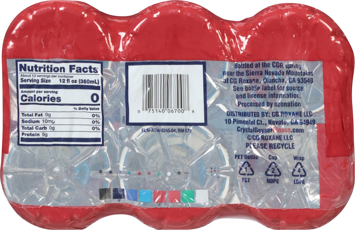 slide 3 of 9, Crystal Geyser Natural Alpine Spring Water - 6 ct, 6 ct; 700 ml