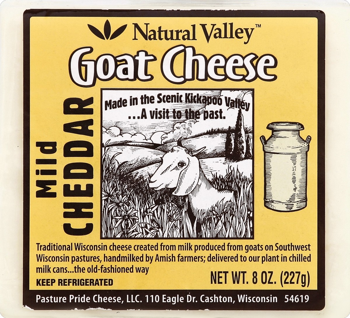 slide 1 of 6, Natural Valley Nature Valley Mild Cheddar Goat Cheese, 8 oz