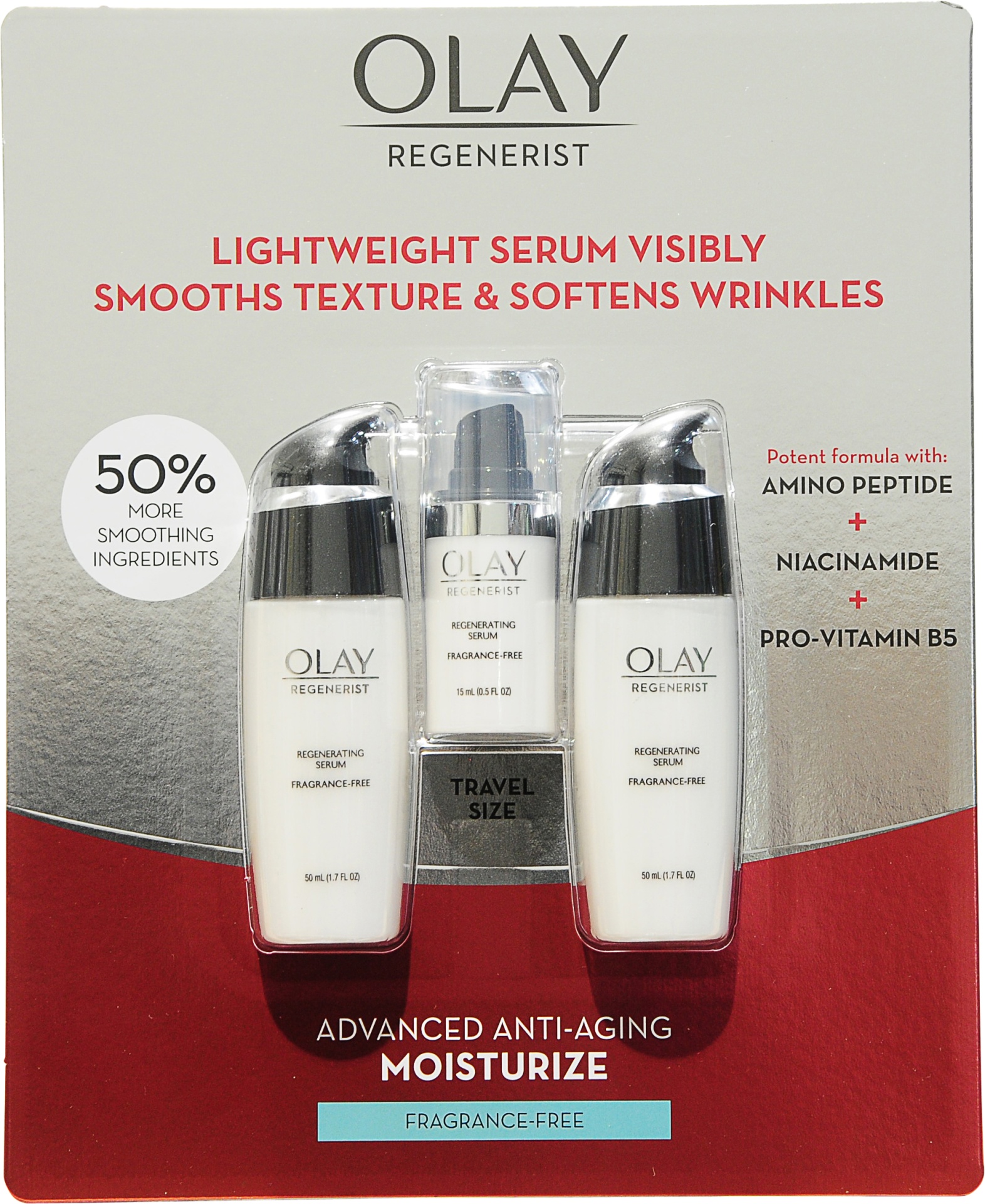 slide 1 of 2, Olay Regenerist Serum, 