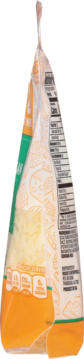 slide 5 of 9, Rouses Markets Parmesan Finely Shredded Cheese 6 oz, 6 oz
