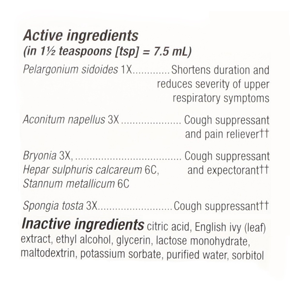 slide 10 of 13, Nature's Way Ages 6+ Non-Drowsy Umcka Cough Relief Syrup 4 fl oz, 4 fl oz