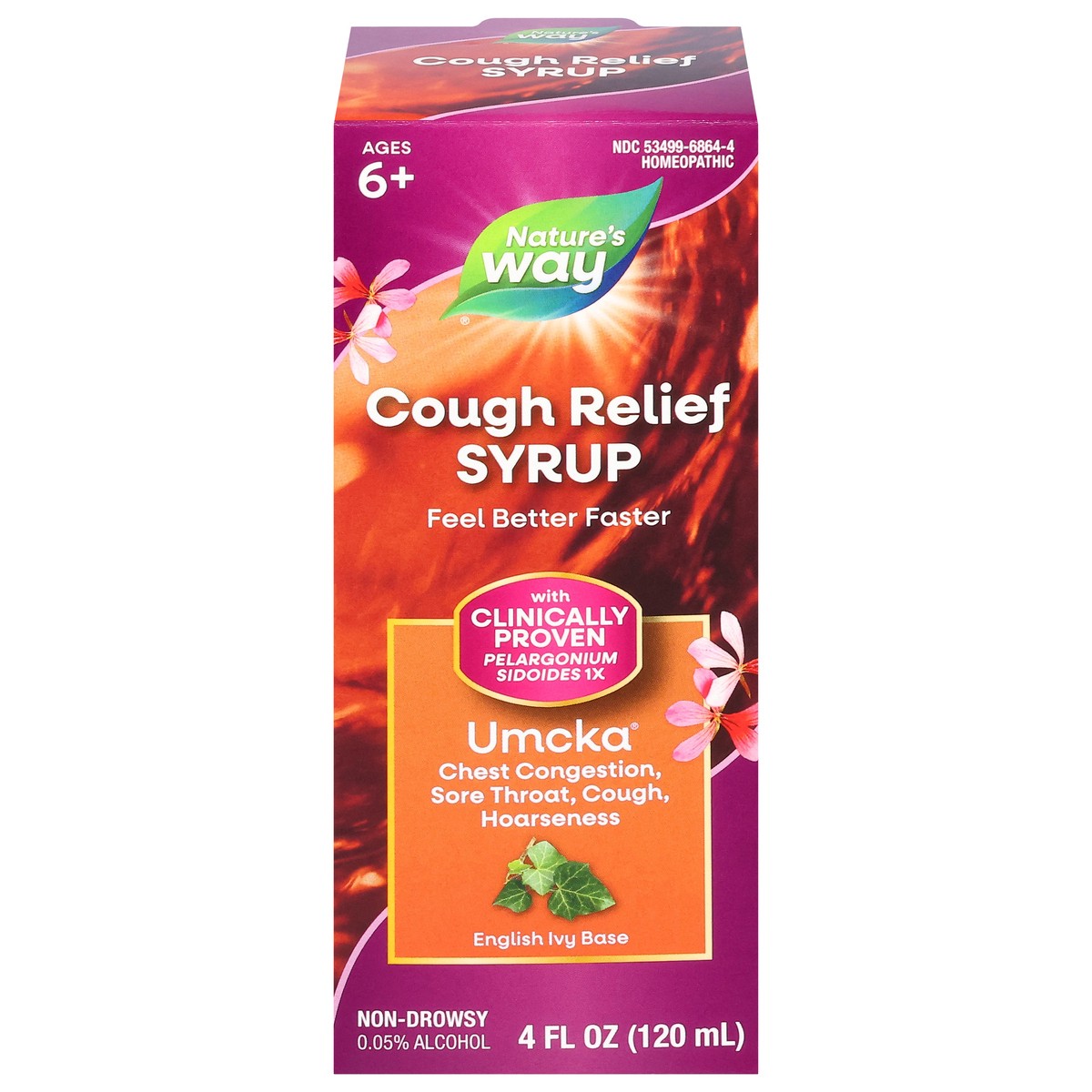 slide 13 of 13, Nature's Way Ages 6+ Non-Drowsy Umcka Cough Relief Syrup 4 fl oz, 4 fl oz