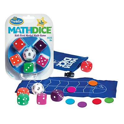 slide 1 of 1, ThinkFun Math Dice Jr. Dice Game, 1 ct