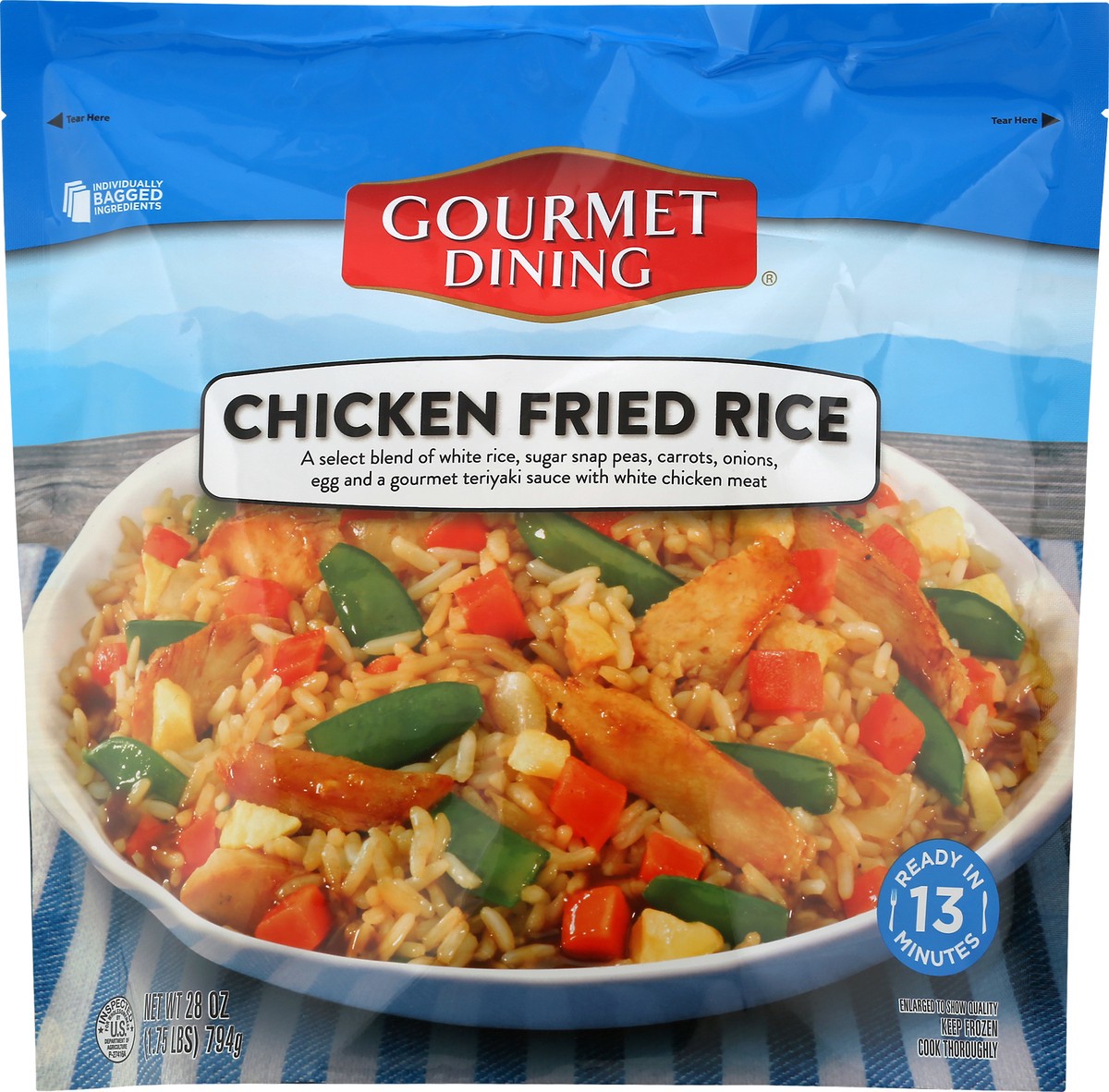 slide 8 of 8, Gourmet Dining Gourmet Express Chicken Fried Rice, 28 oz