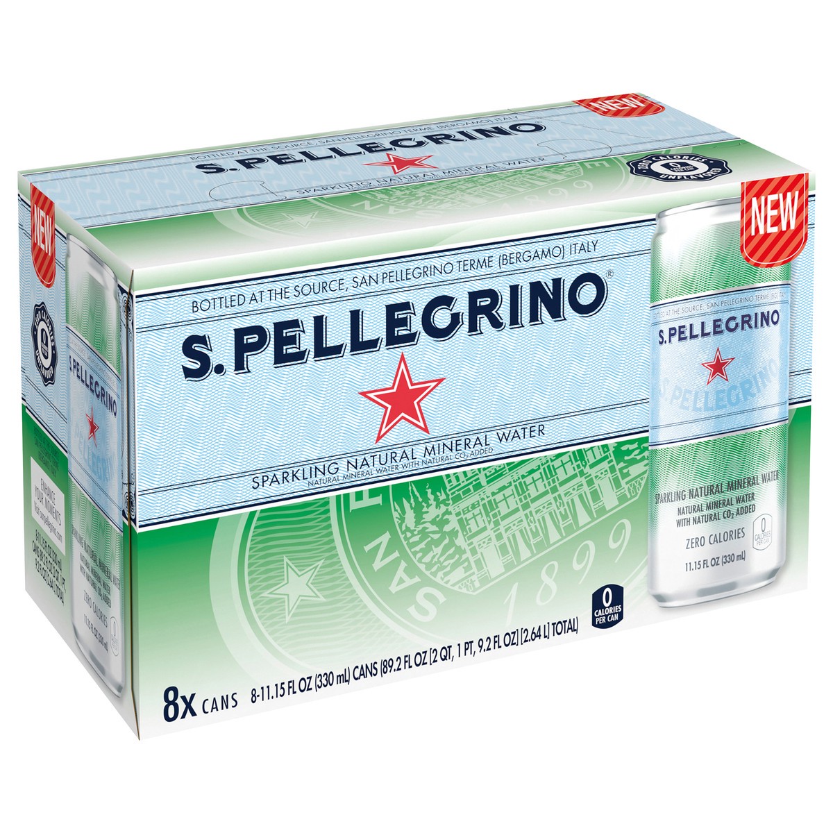 slide 2 of 7, S.Pellegrino SAN PELLEGRINO ESSENZA Mineral water Sparkling Can (8x330ml), 8 ct; 300 ml