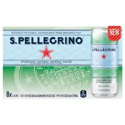 S.Pellegrino SAN PELLEGRINO ESSENZA Mineral water Sparkling Can (8x330ml)