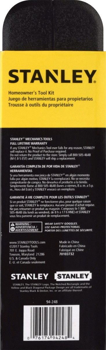 slide 11 of 11, Stanley Homeowner's Tool Kit, 1 ct