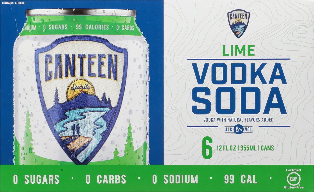 slide 3 of 11, Canteen Lime Cans, 6 ct; 12 fl oz