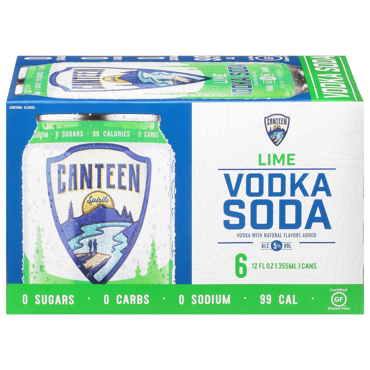 slide 1 of 11, Canteen Lime Cans, 6 ct; 12 fl oz